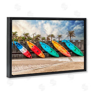 Richard Silver | Colorful Kayaks And Palms