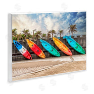 Richard Silver | Colorful Kayaks And Palms