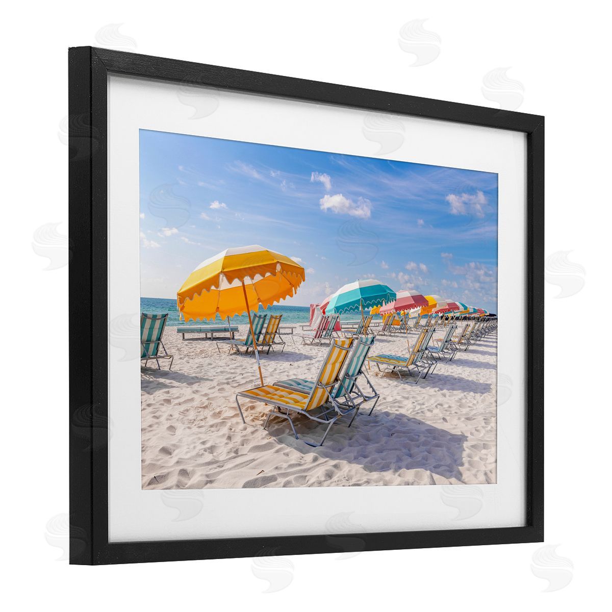 Richard Silver South Miami Beach Chairs Canvas Wall Art Print