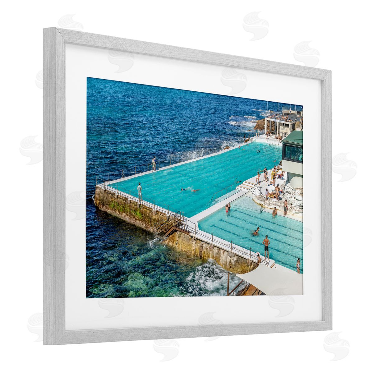 Richard Silver Bondi Icebergs Swimming Club Canvas Wall Art Print