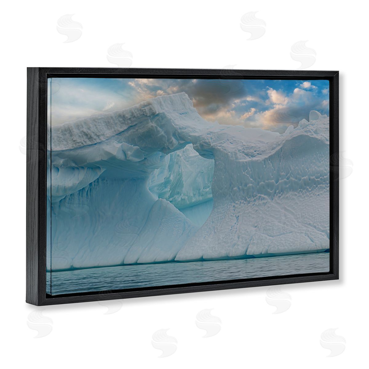 Richard Silver Giant Iceberg Arch Canvas Wall Art Print