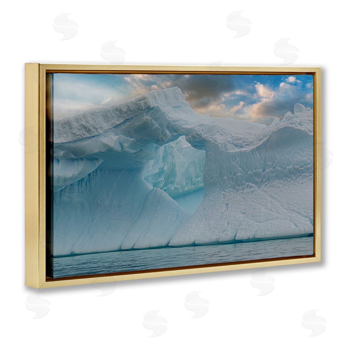 Richard Silver Giant Iceberg Arch Canvas Wall Art Print