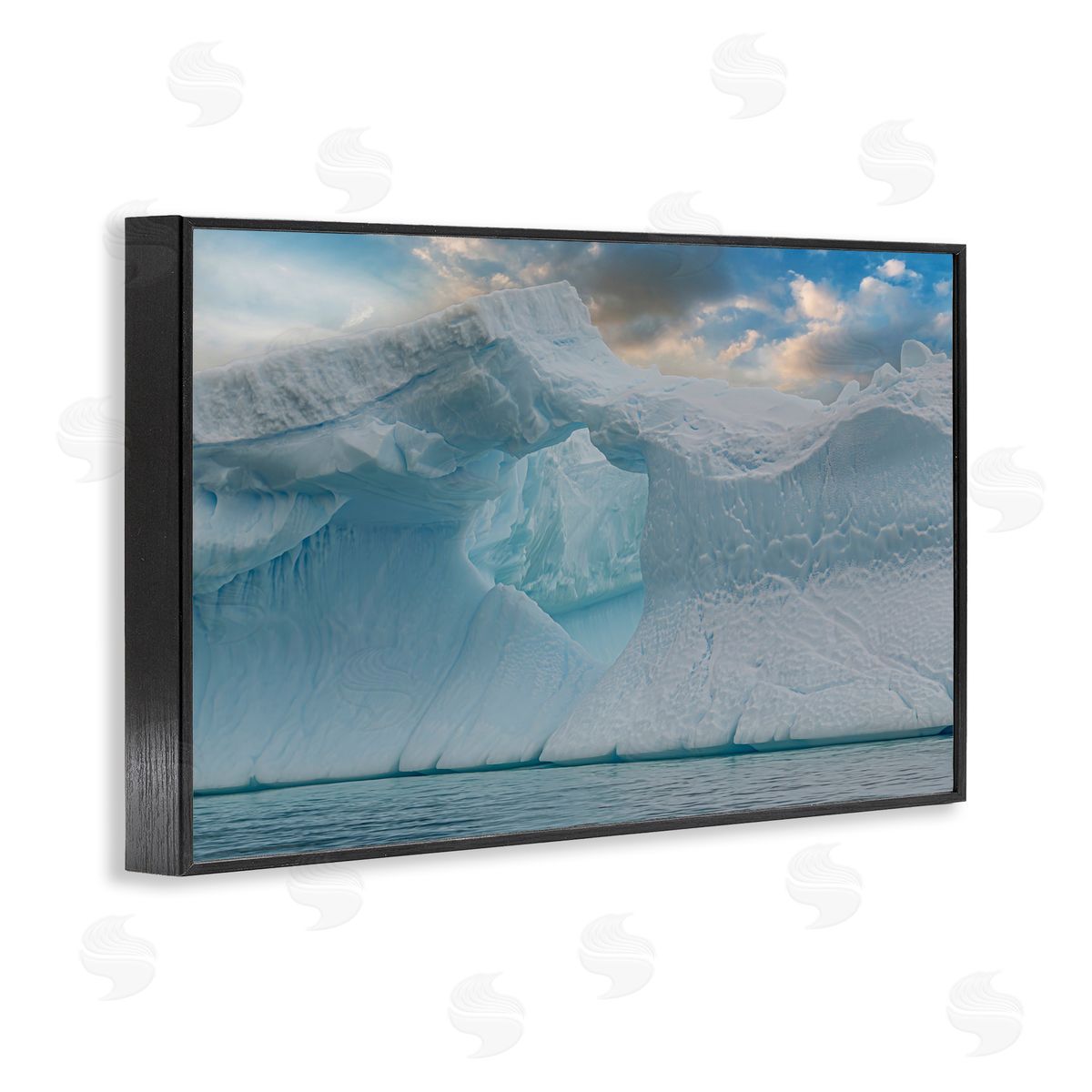 Richard Silver Giant Iceberg Arch Canvas Wall Art Print