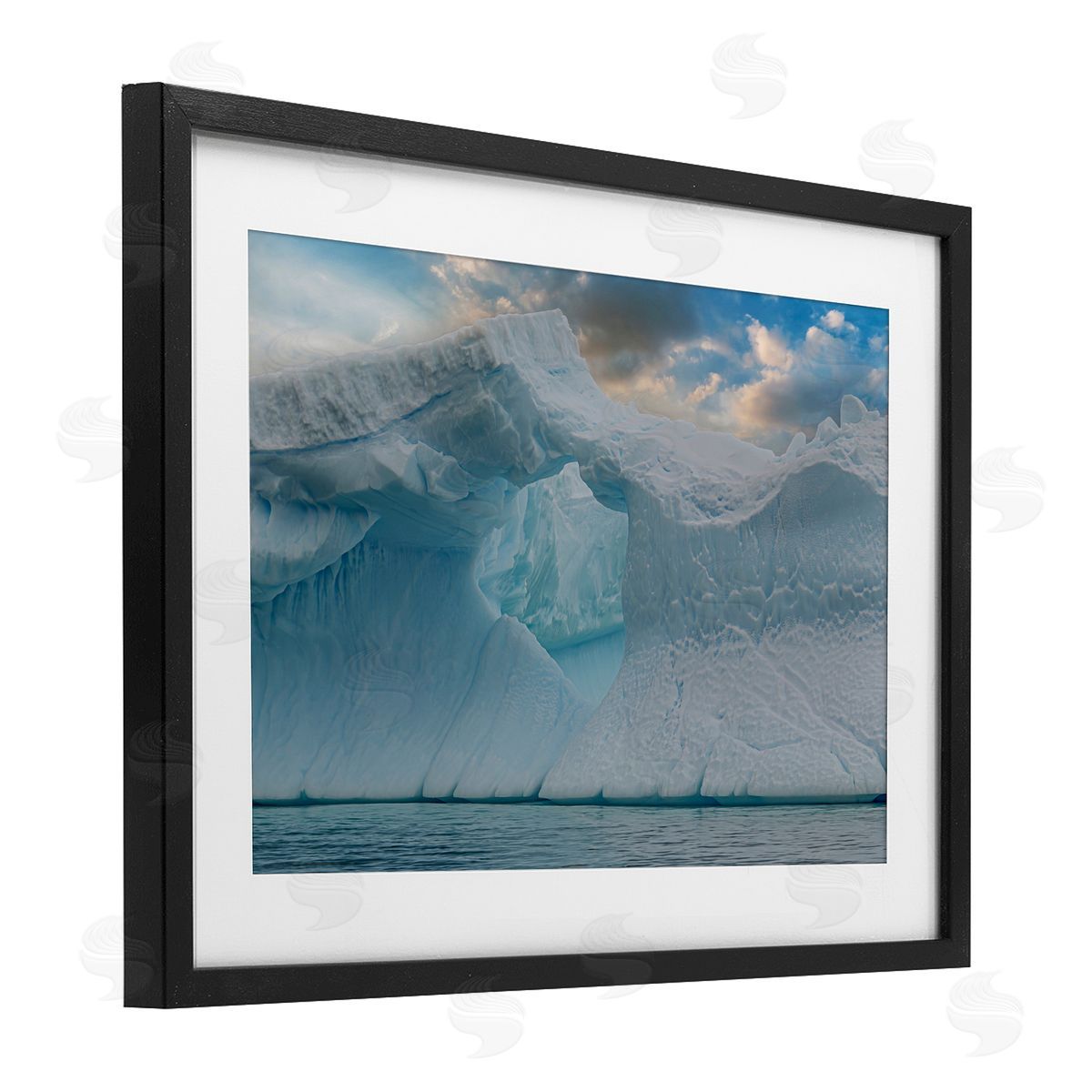 Richard Silver Giant Iceberg Arch Canvas Wall Art Print