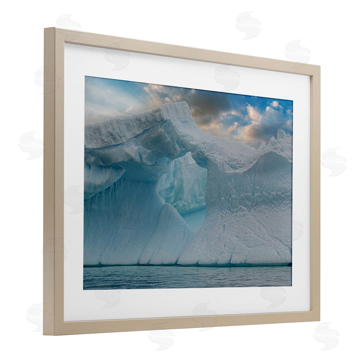 Richard Silver Giant Iceberg Arch Canvas Wall Art Print