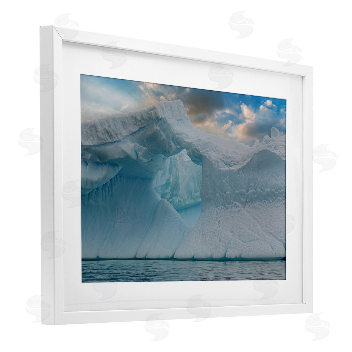 Richard Silver Giant Iceberg Arch Canvas Wall Art Print