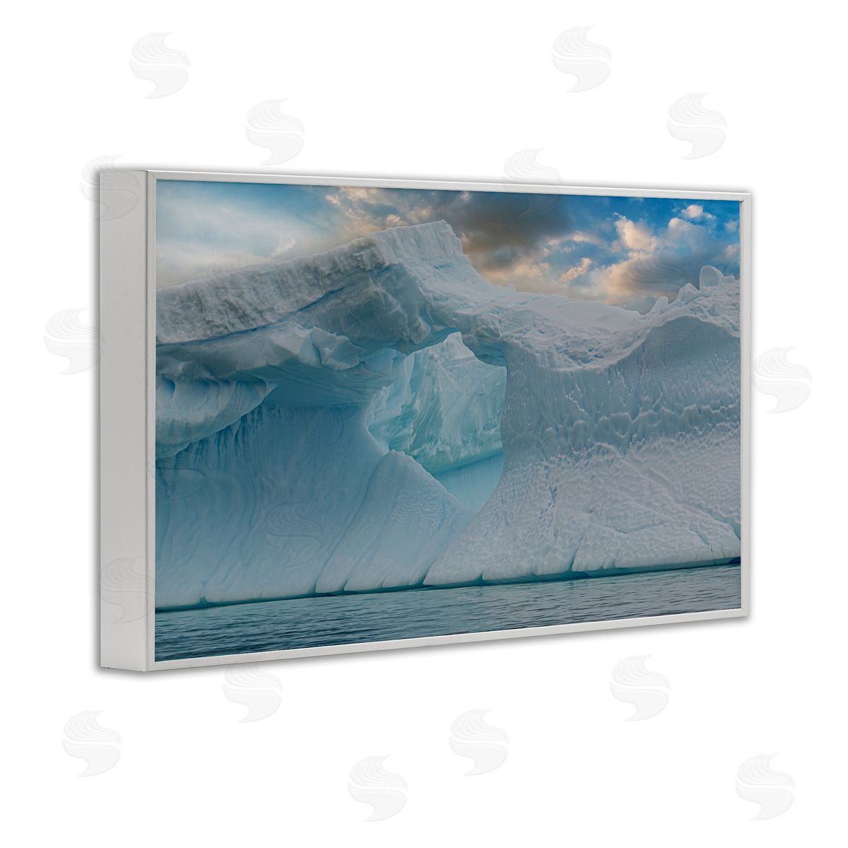 Richard Silver Giant Iceberg Arch Canvas Wall Art Print