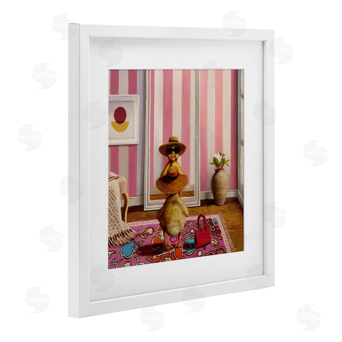 Lucia Heffernan Hello Gorgeous Duckling Canvas Wall Art Print