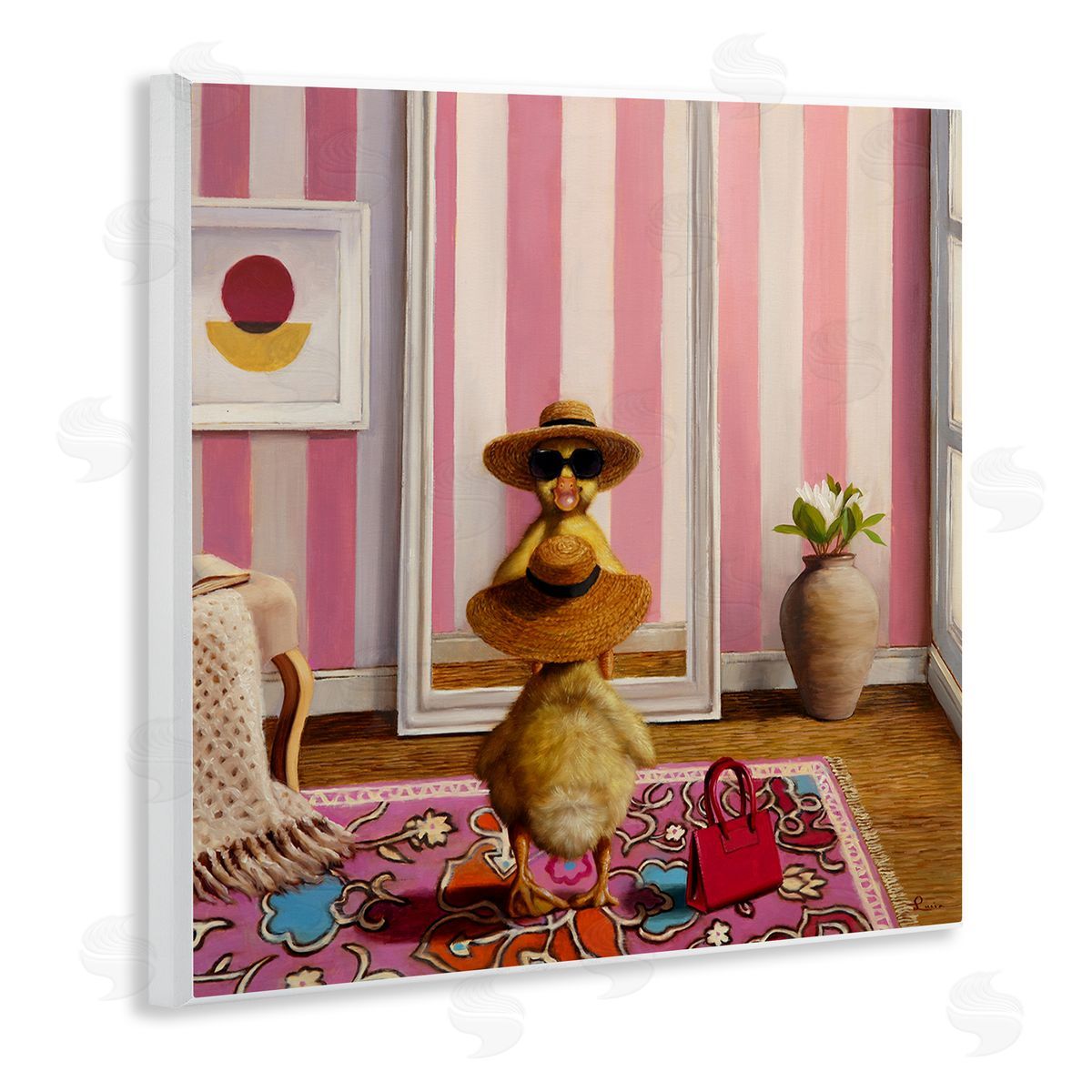 Lucia Heffernan Hello Gorgeous Duckling Canvas Wall Art Print
