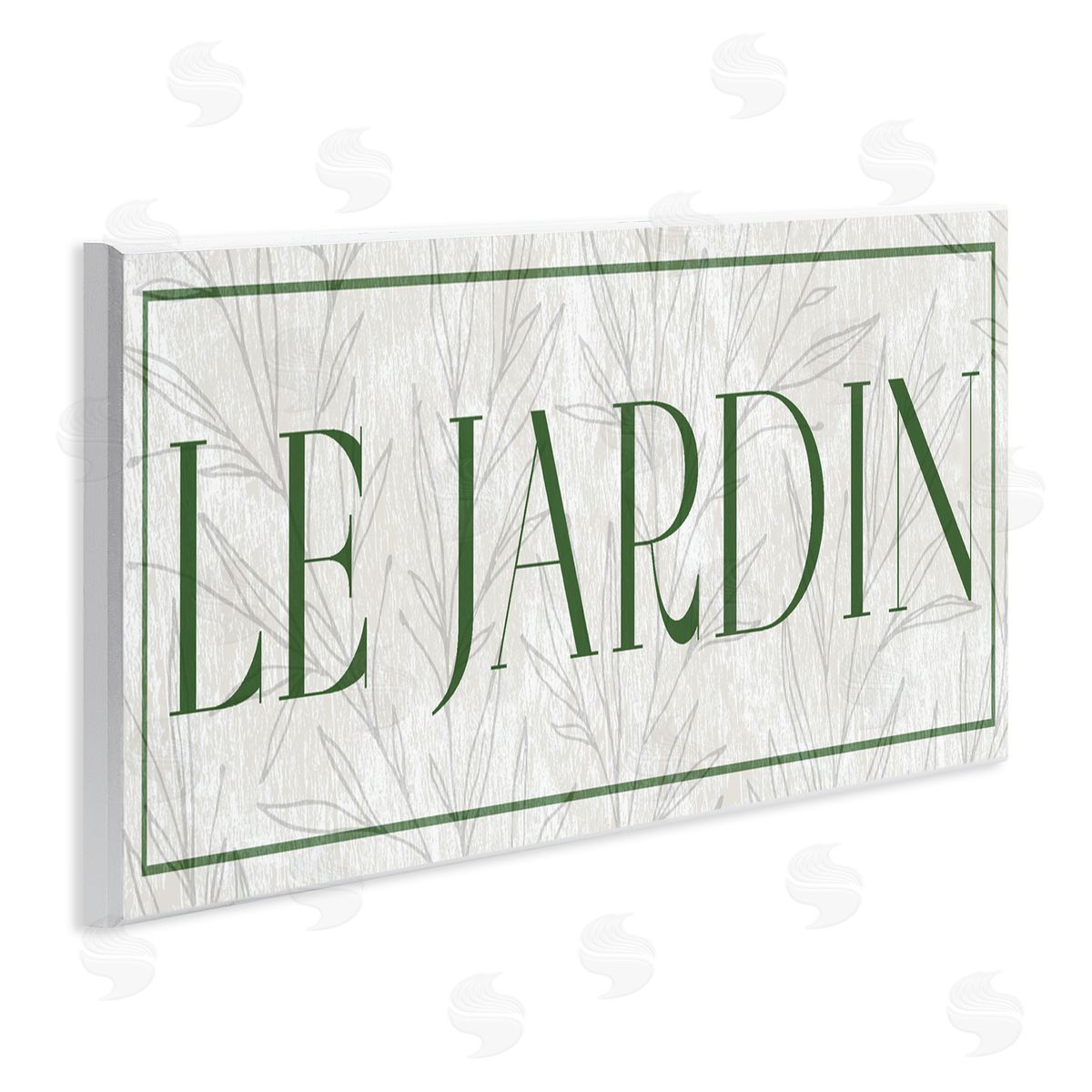 Lil' Rue Le Jardin on Minimal Leaves Canvas Wall Art Print