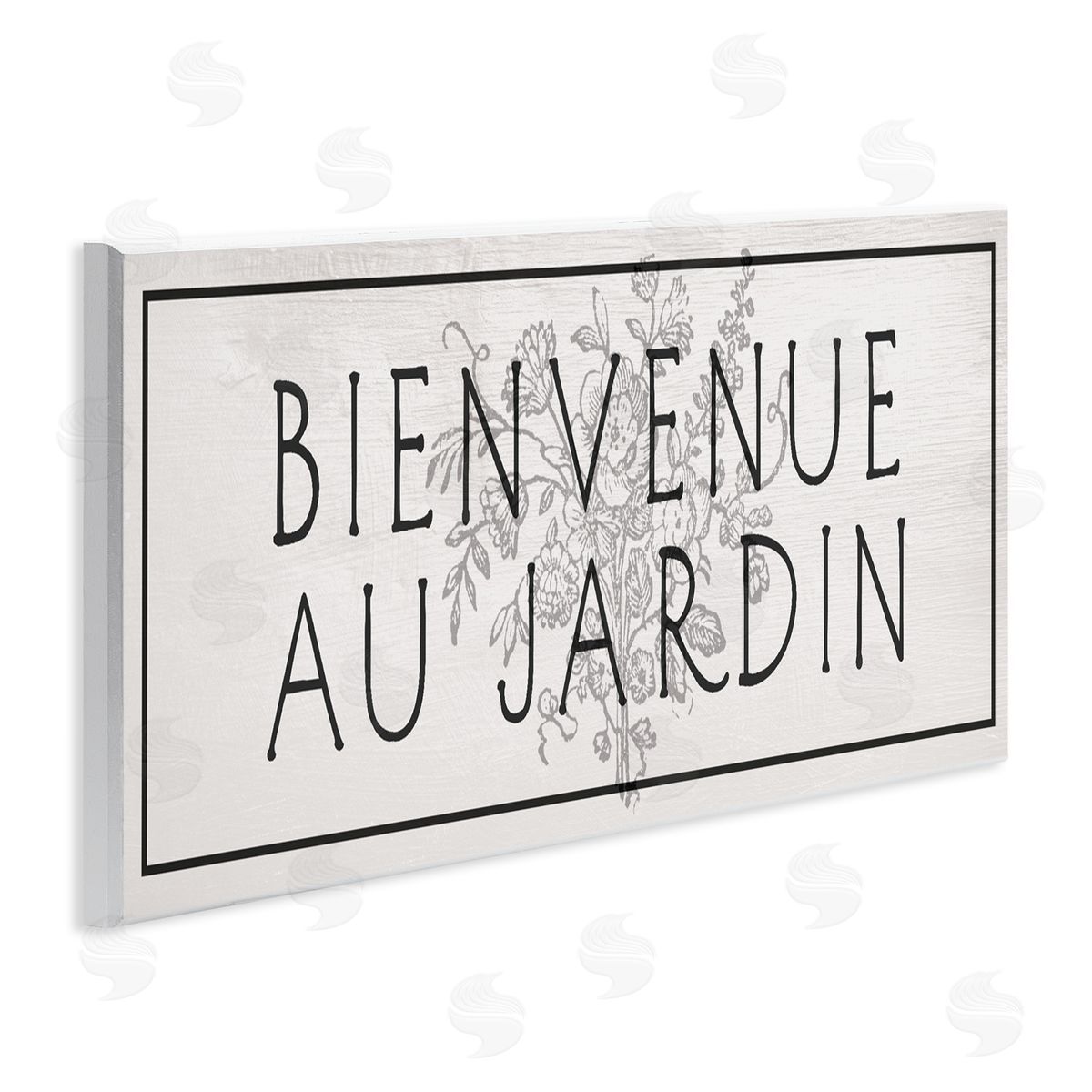 Lil' Rue Minimal Vintage Garden Welcome Canvas Wall Art Print