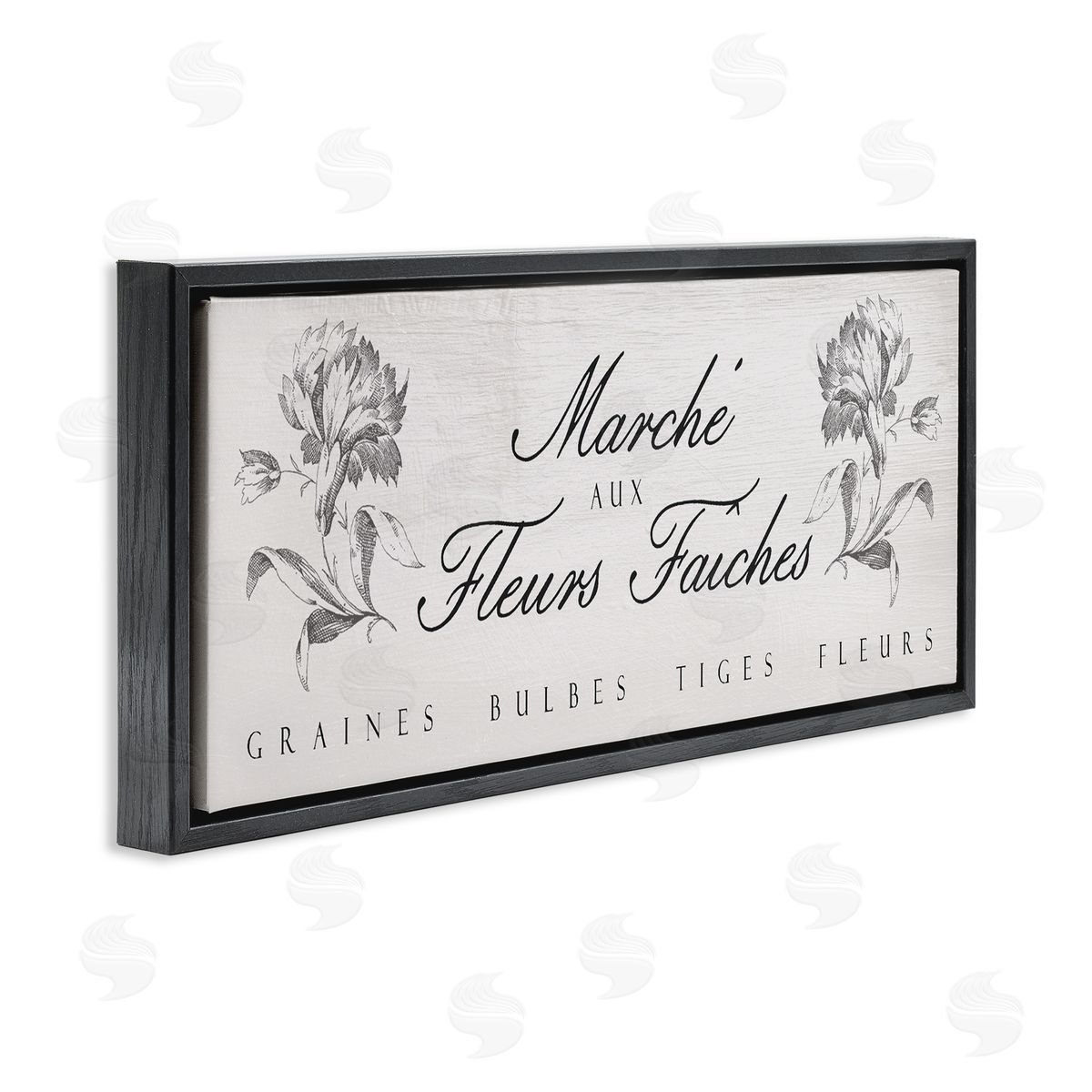 Lil' Rue French Flower Market Rustic Canvas Wall Art Print