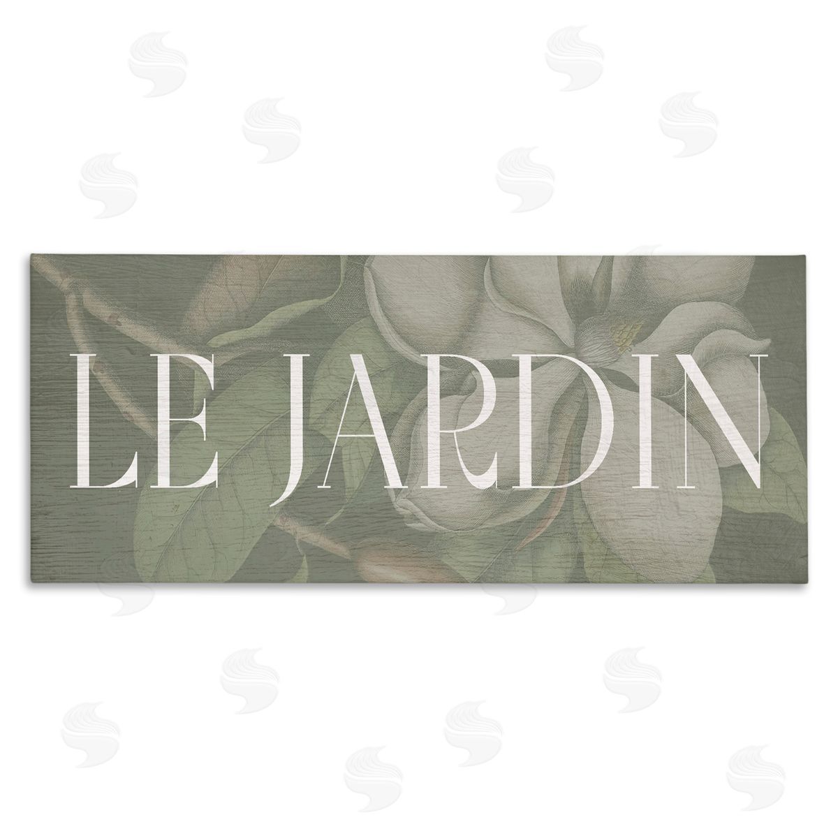 Lil' Rue Le Jardin Garden Sign Canvas Wall Art Print