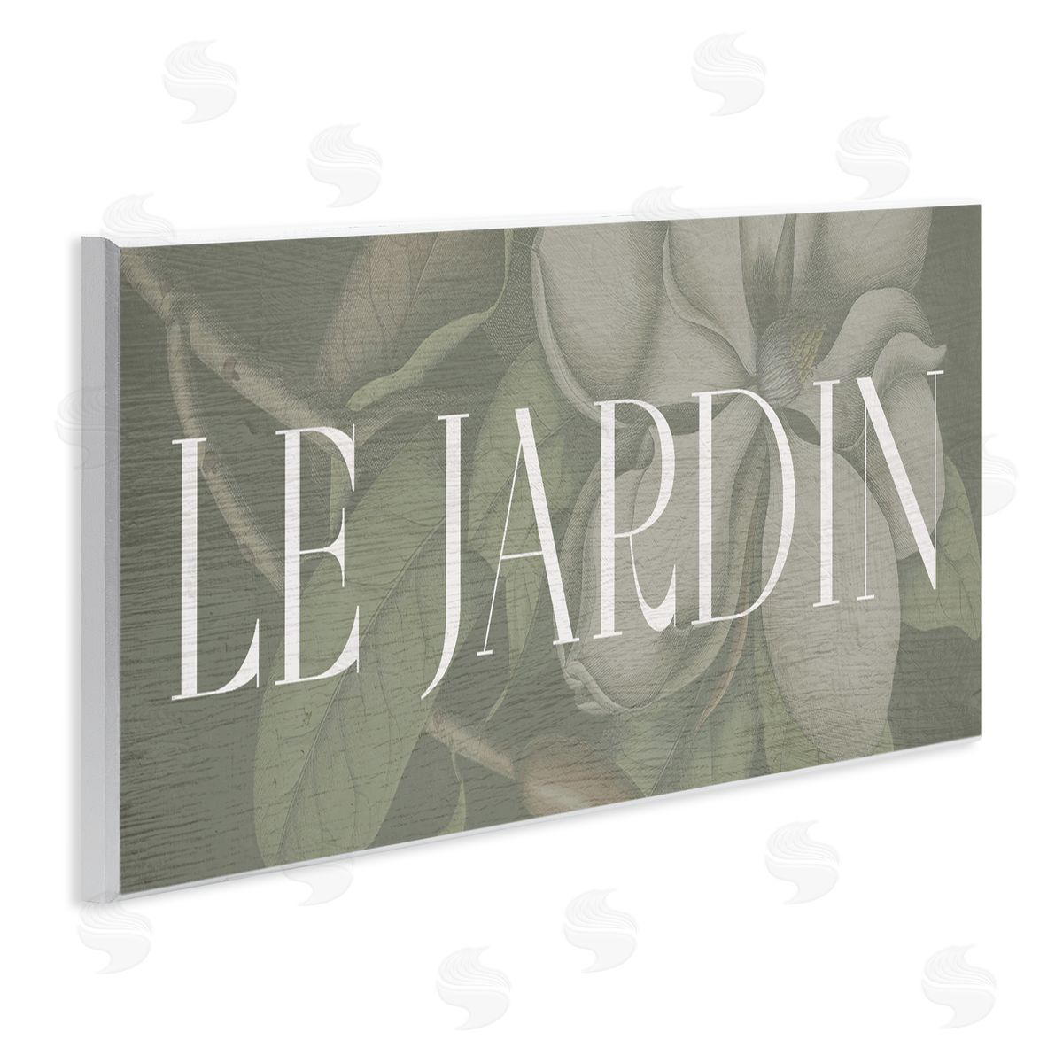 Lil' Rue Le Jardin Garden Sign Canvas Wall Art Print