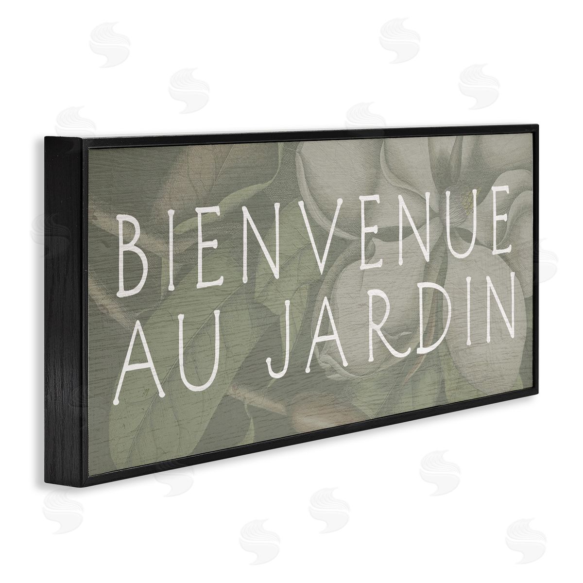 Lil' Rue Vintage Grey Garden Welcome Canvas Wall Art Print