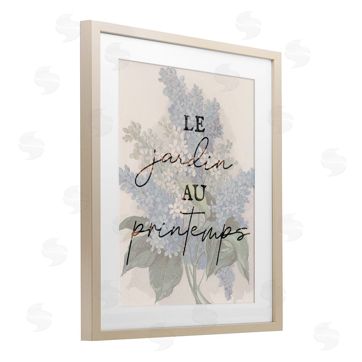 Lil' Rue Garden In Spring French Canvas Wall Art Print