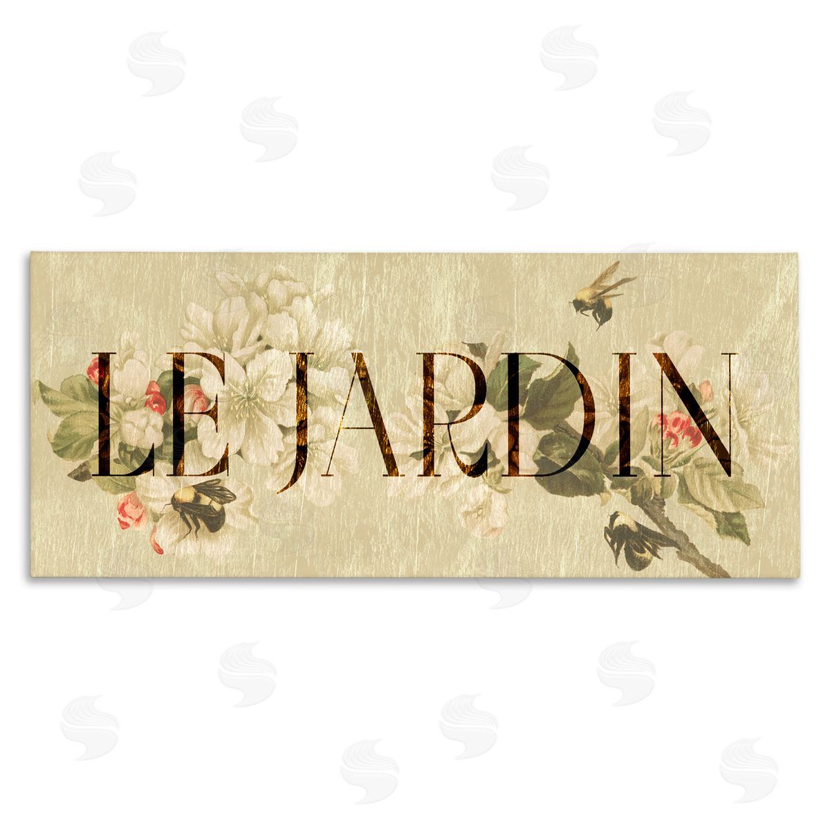 Lil' Rue French Garden Vintage Canvas Wall Art Print