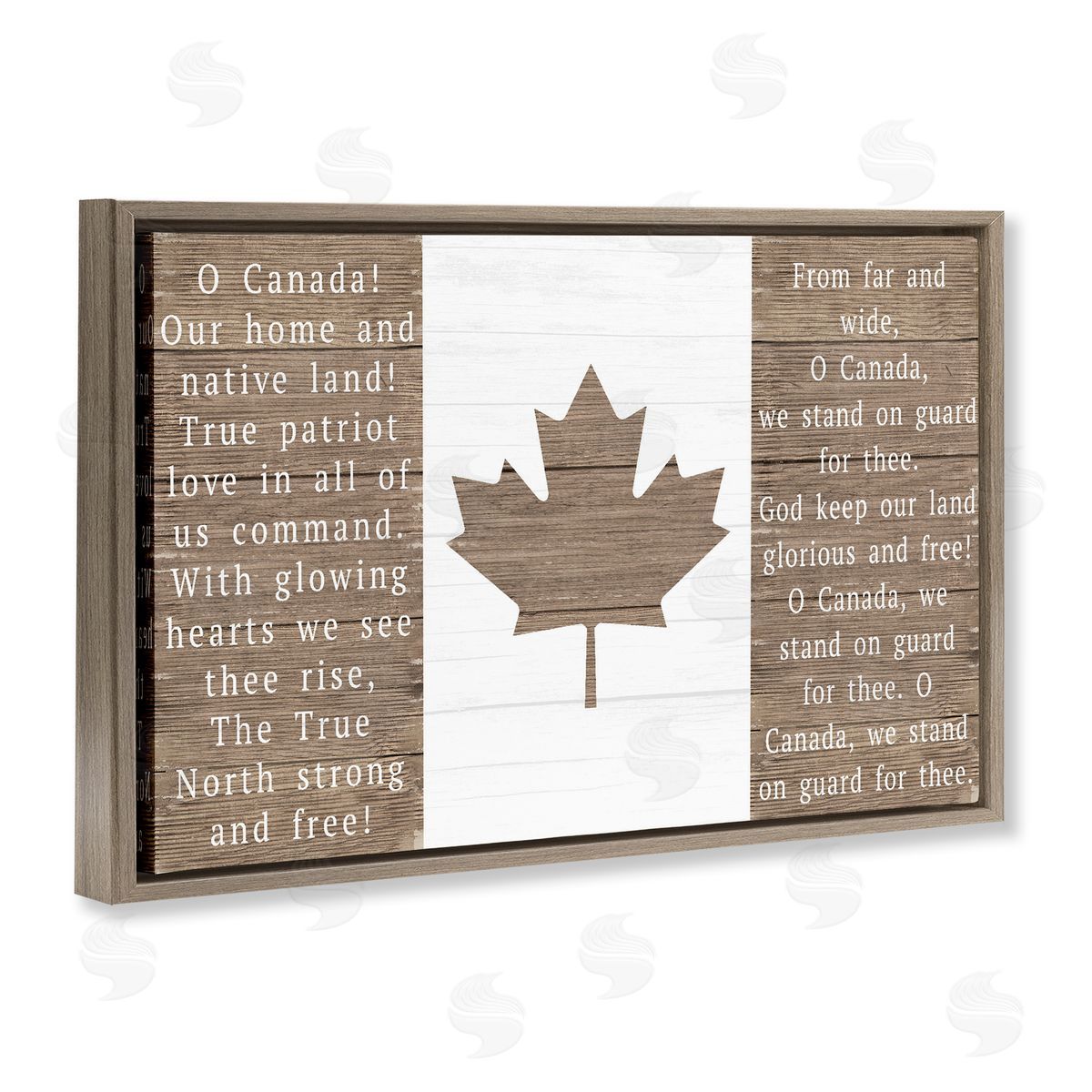 Lil' Rue O Canada Rustic Anthem Canvas Wall Art Print