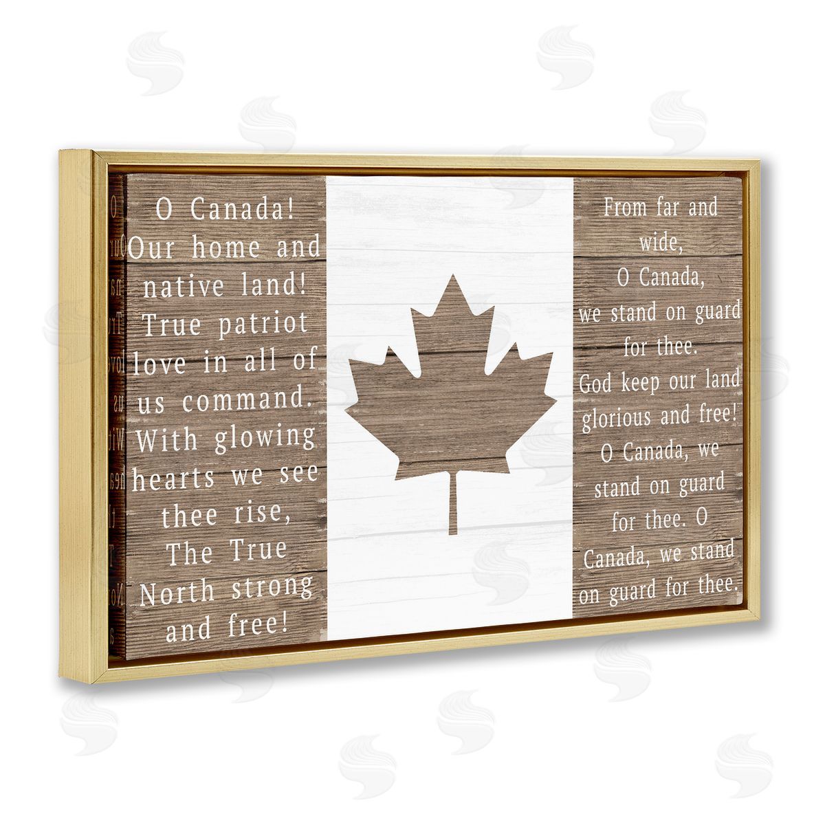 Lil' Rue O Canada Rustic Anthem Canvas Wall Art Print
