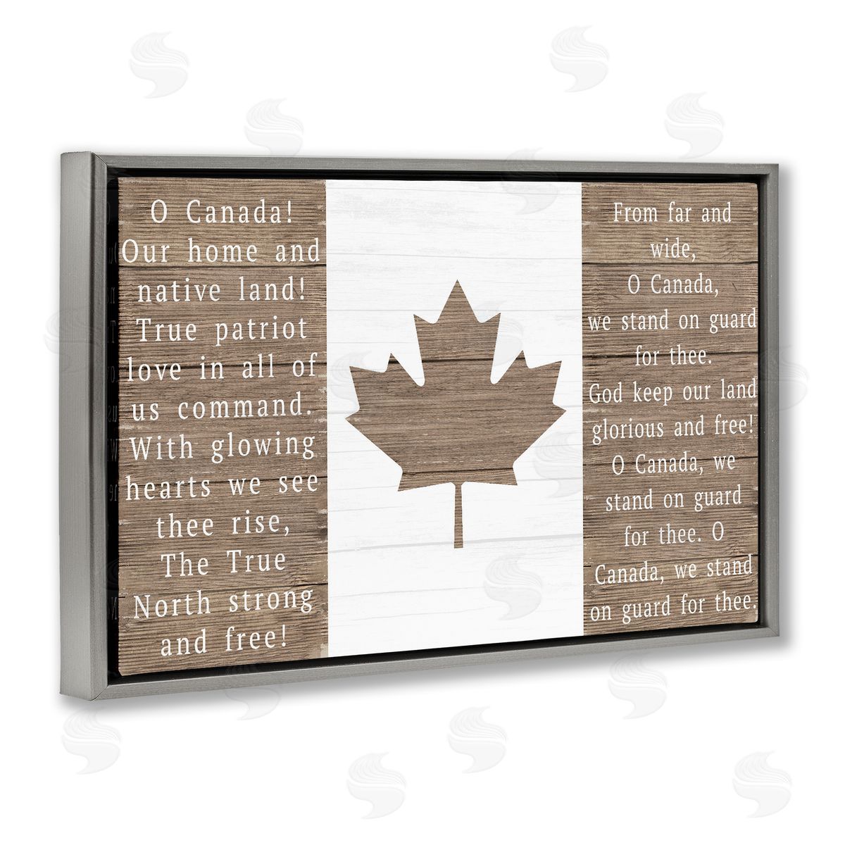 Lil' Rue O Canada Rustic Anthem Canvas Wall Art Print