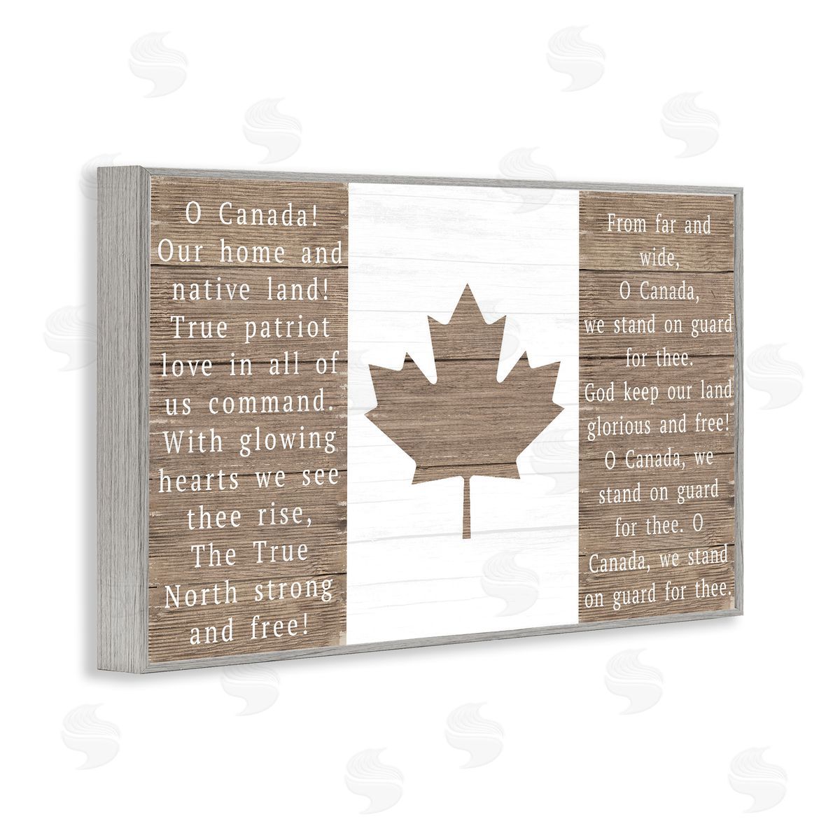 Lil' Rue O Canada Rustic Anthem Canvas Wall Art Print