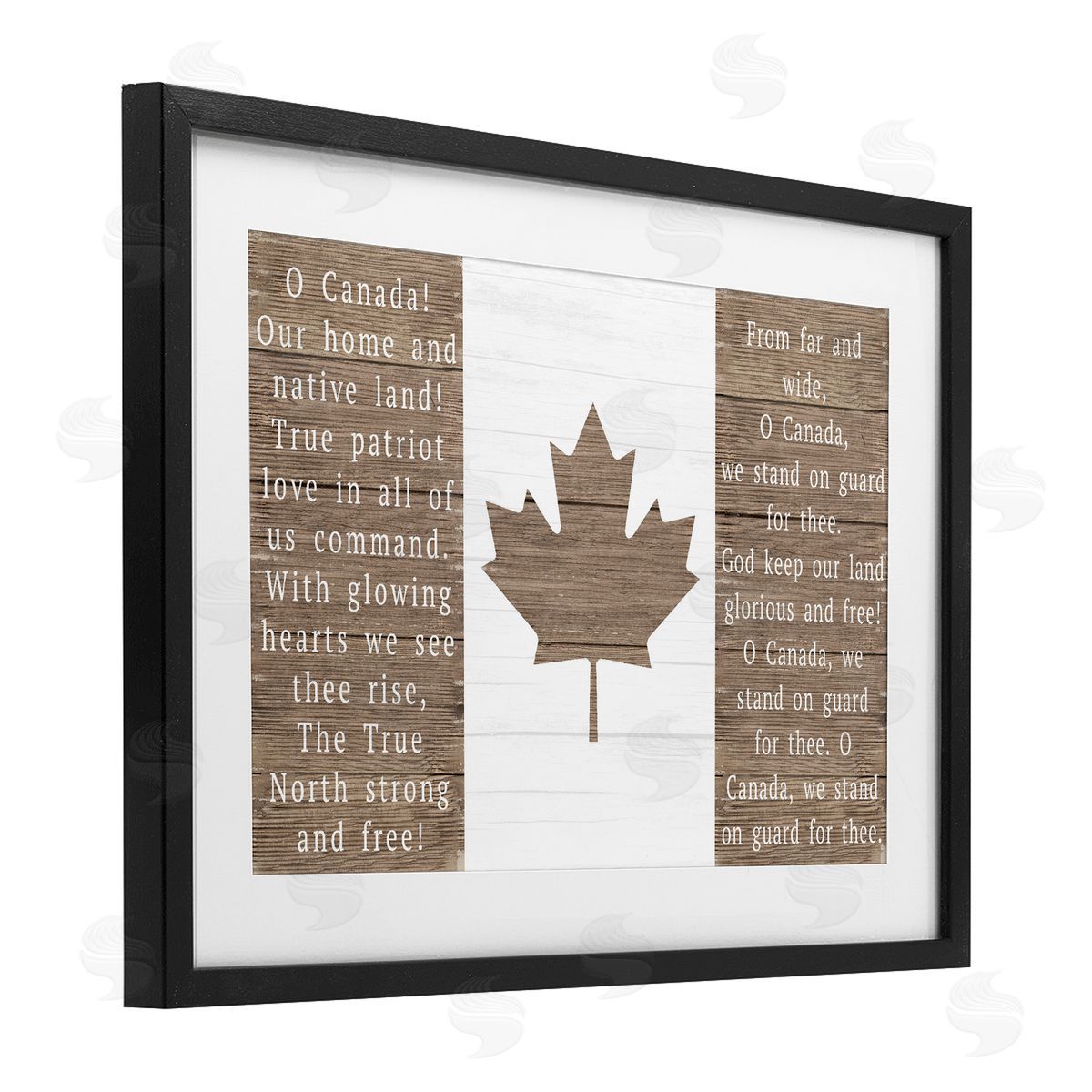 Lil' Rue O Canada Rustic Anthem Canvas Wall Art Print