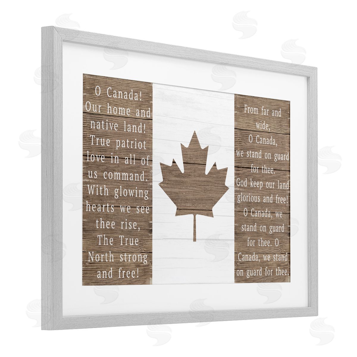 Lil' Rue O Canada Rustic Anthem Canvas Wall Art Print