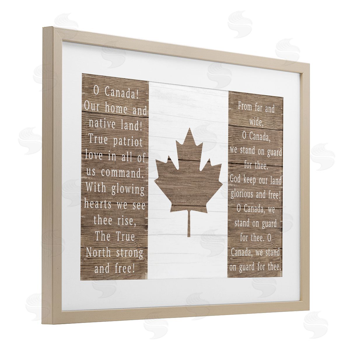 Lil' Rue O Canada Rustic Anthem Canvas Wall Art Print