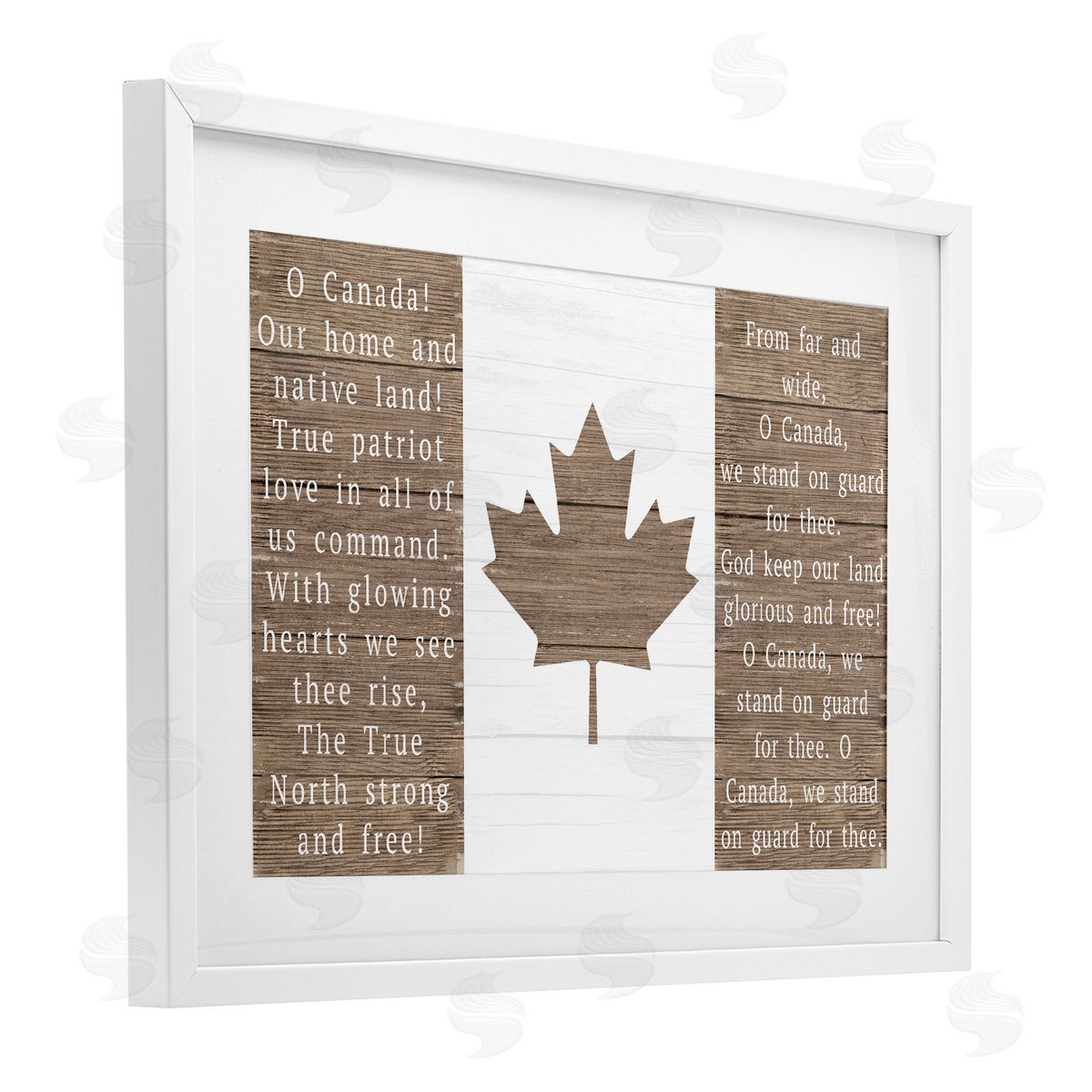Lil' Rue O Canada Rustic Anthem Canvas Wall Art Print