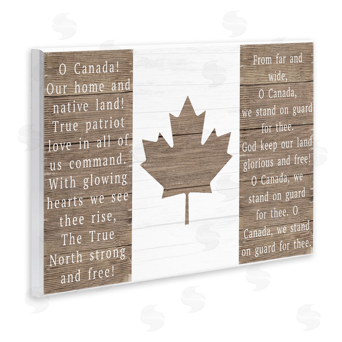Lil' Rue O Canada Rustic Anthem Canvas Wall Art Print