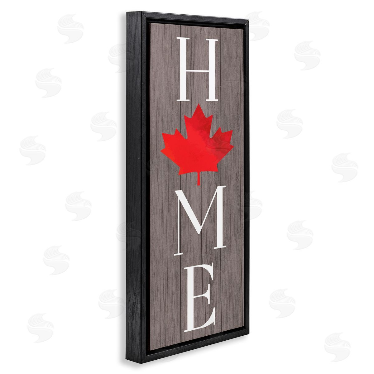 Lil' Rue Rustic Maple Leaf Home Canvas Wall Art Print