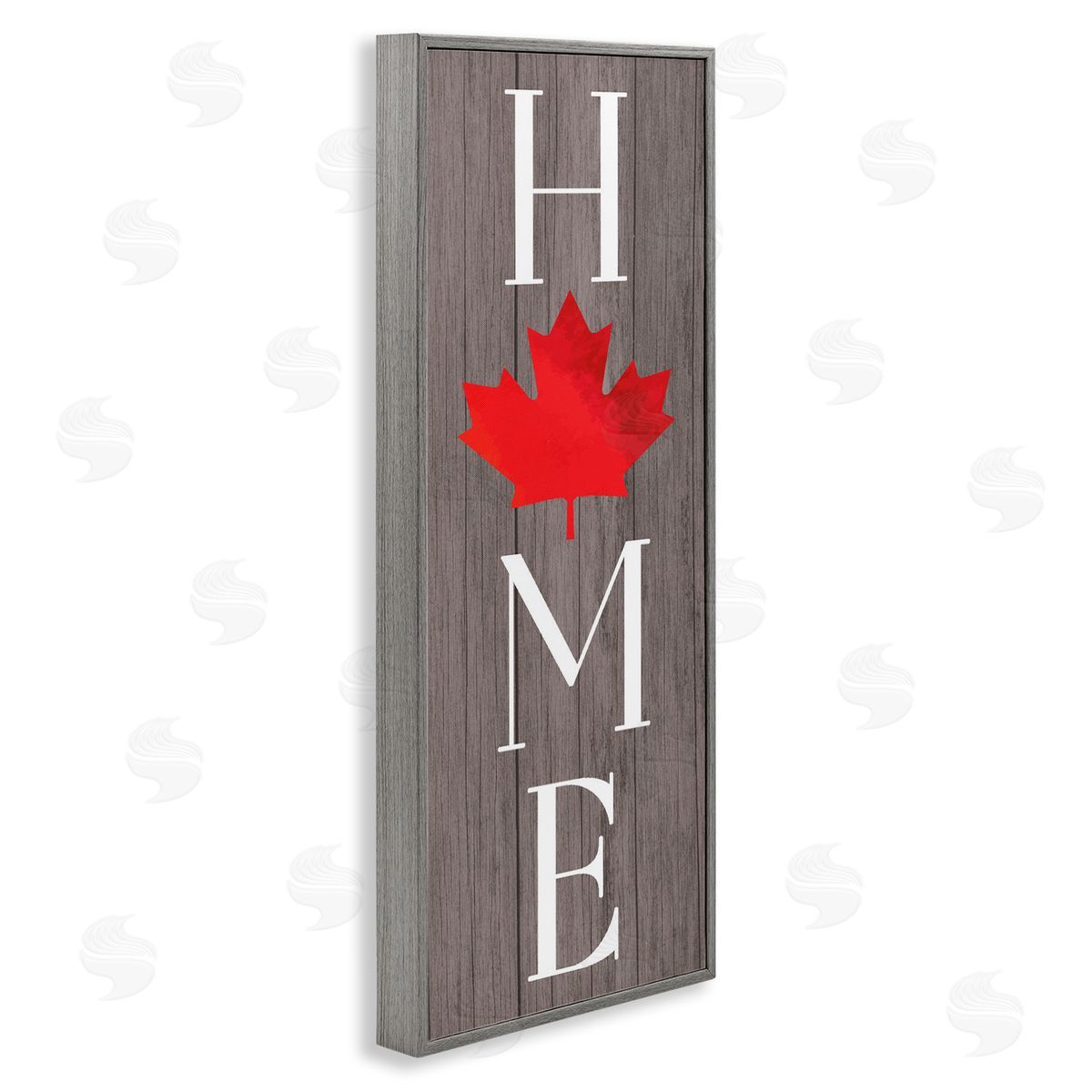 Lil' Rue Rustic Maple Leaf Home Canvas Wall Art Print