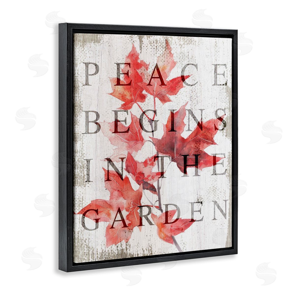 Lil' Rue Peace Begins In The Garden Canvas Wall Art Print