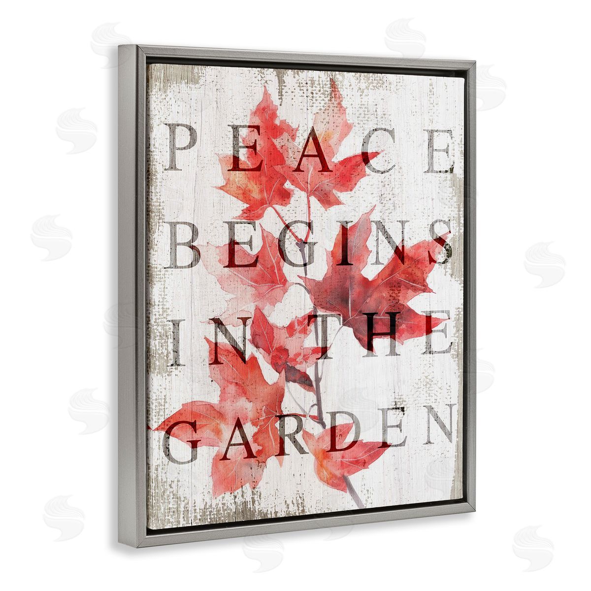 Lil' Rue Peace Begins In The Garden Canvas Wall Art Print