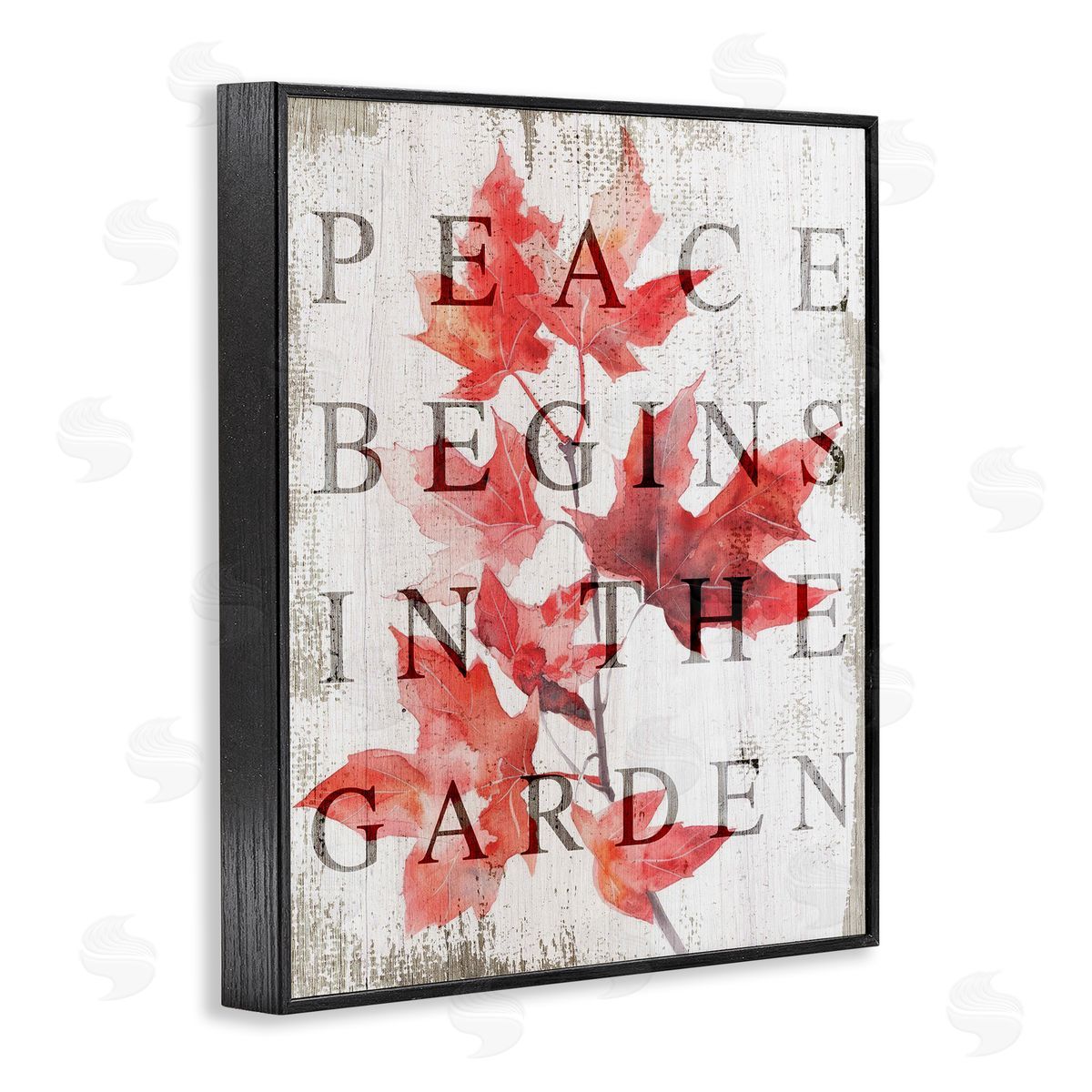 Lil' Rue Peace Begins In The Garden Canvas Wall Art Print