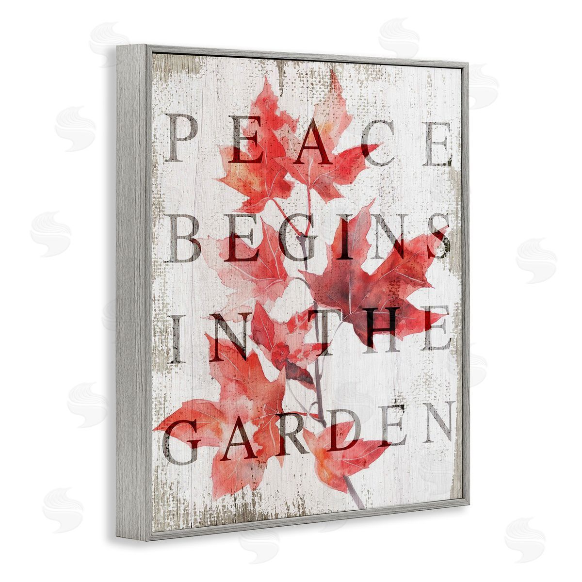 Lil' Rue Peace Begins In The Garden Canvas Wall Art Print