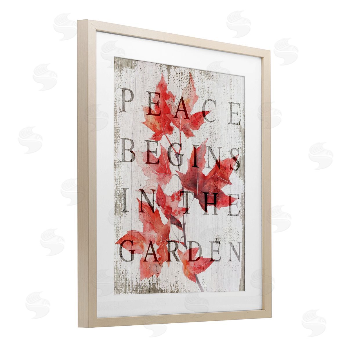 Lil' Rue Peace Begins In The Garden Canvas Wall Art Print