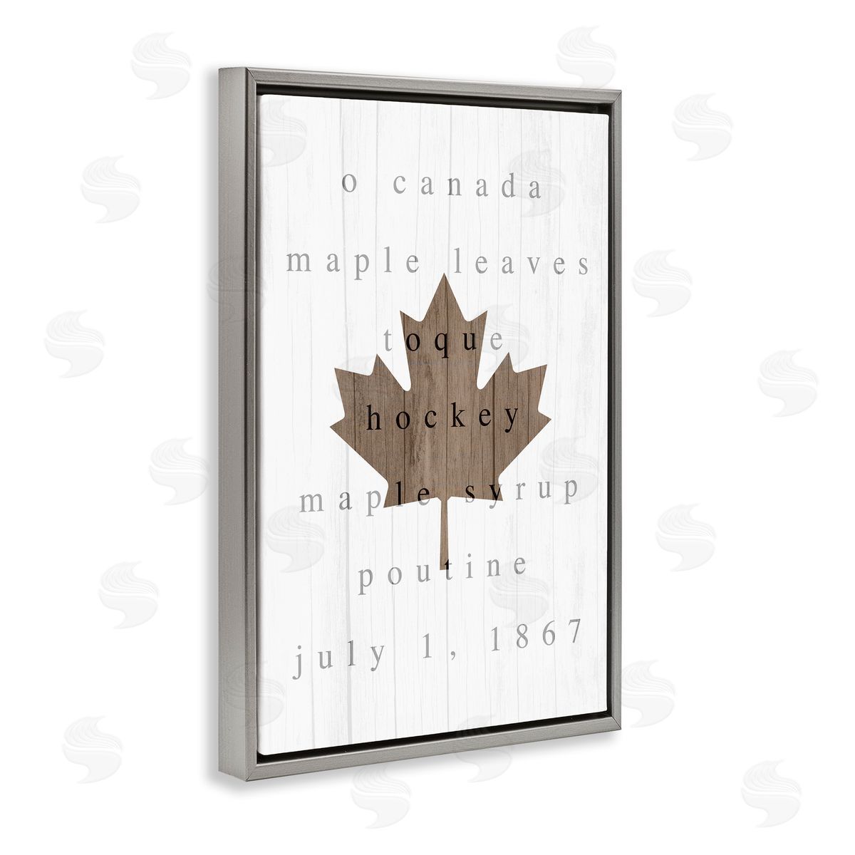Lil' Rue Canada History Maple Leaf Canvas Wall Art Print