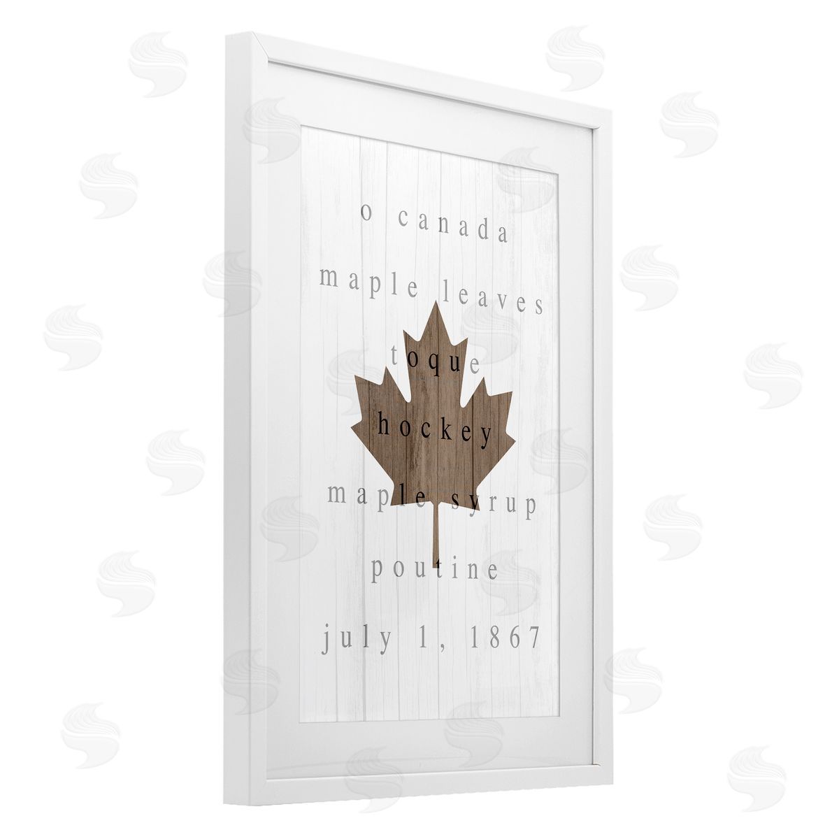 Lil' Rue Canada History Maple Leaf Canvas Wall Art Print