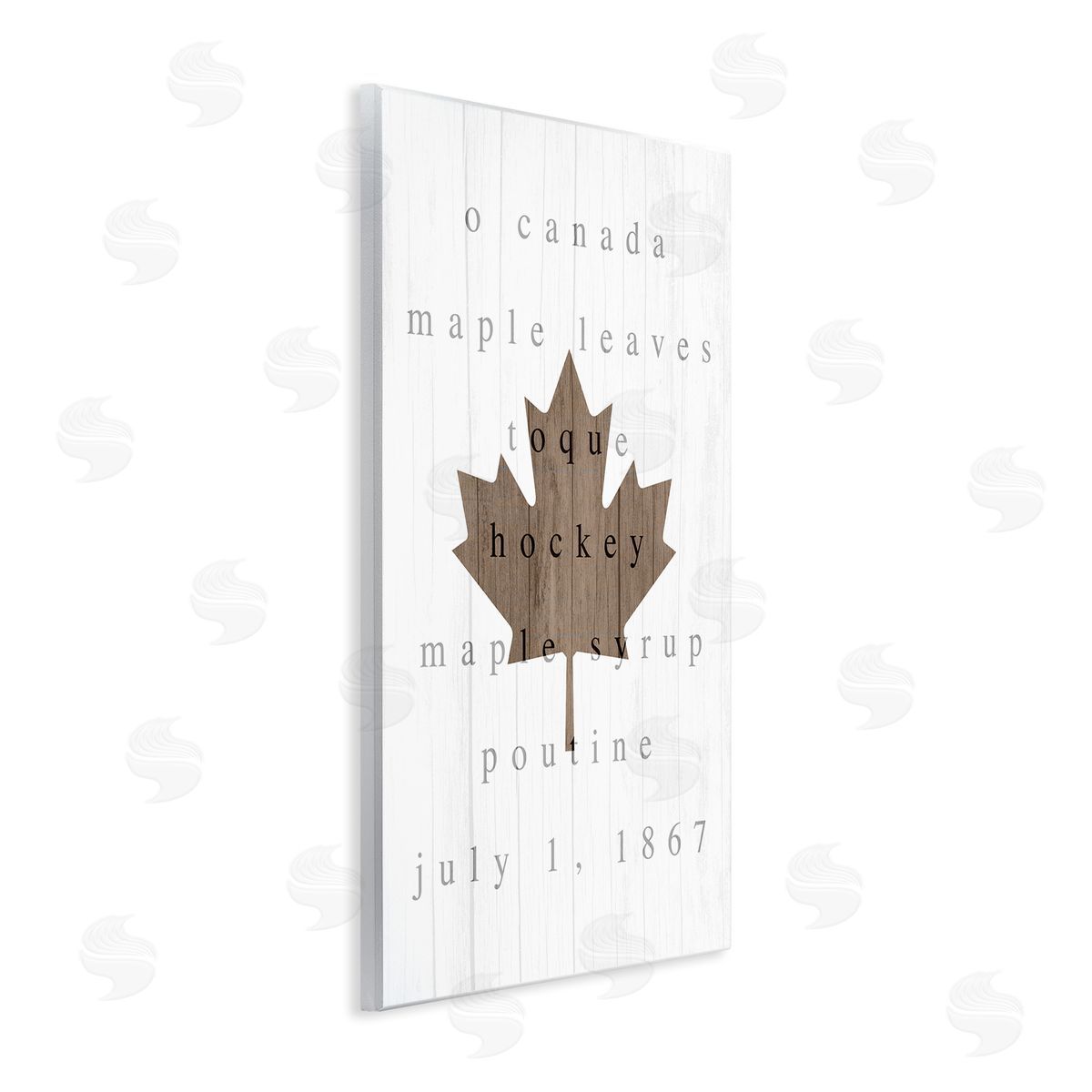 Lil' Rue Canada History Maple Leaf Canvas Wall Art Print