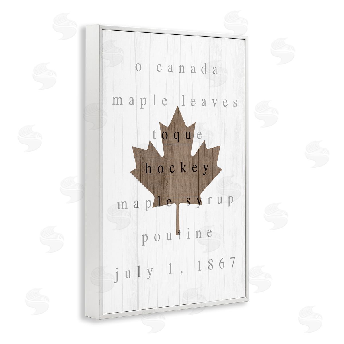 Lil' Rue Canada History Maple Leaf Canvas Wall Art Print