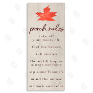 Lil' Rue | Maple Leaf Porch Rules