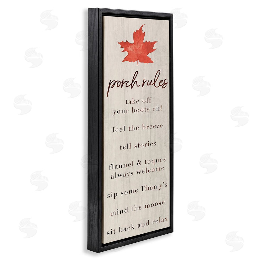 Lil' Rue | Maple Leaf Porch Rules