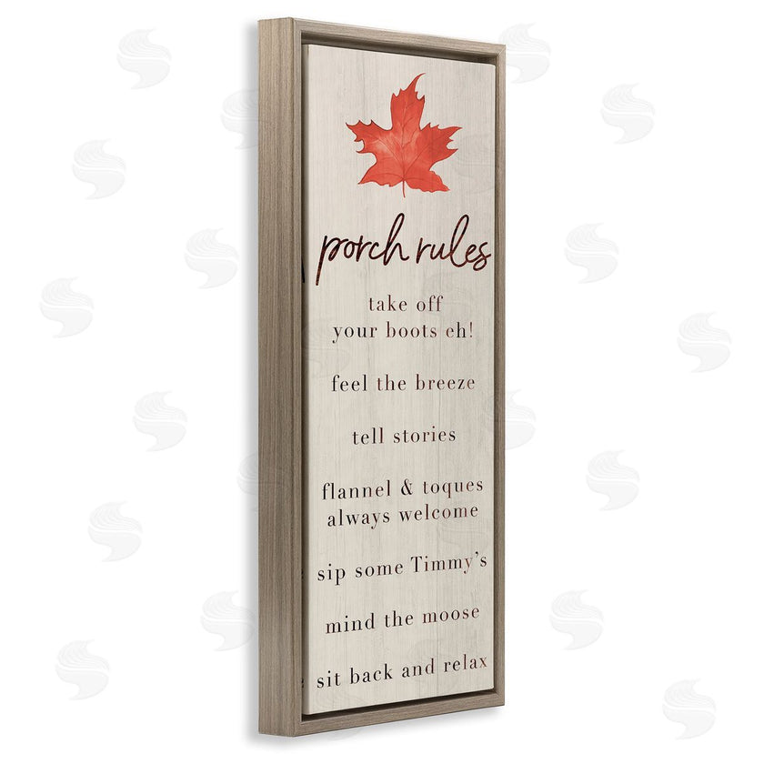 Lil' Rue | Maple Leaf Porch Rules
