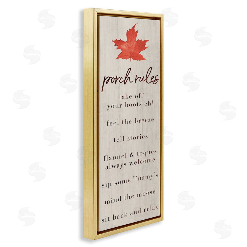 Lil' Rue | Maple Leaf Porch Rules