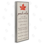Lil' Rue | Maple Leaf Porch Rules