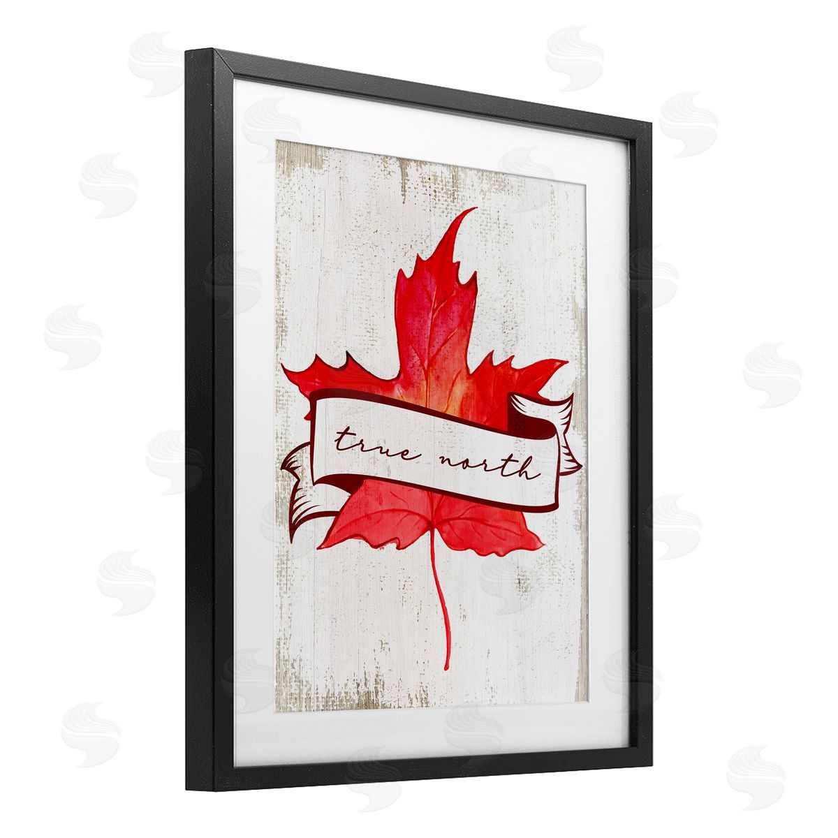 Lil' Rue True North Maple Leaf Canvas Wall Art Print