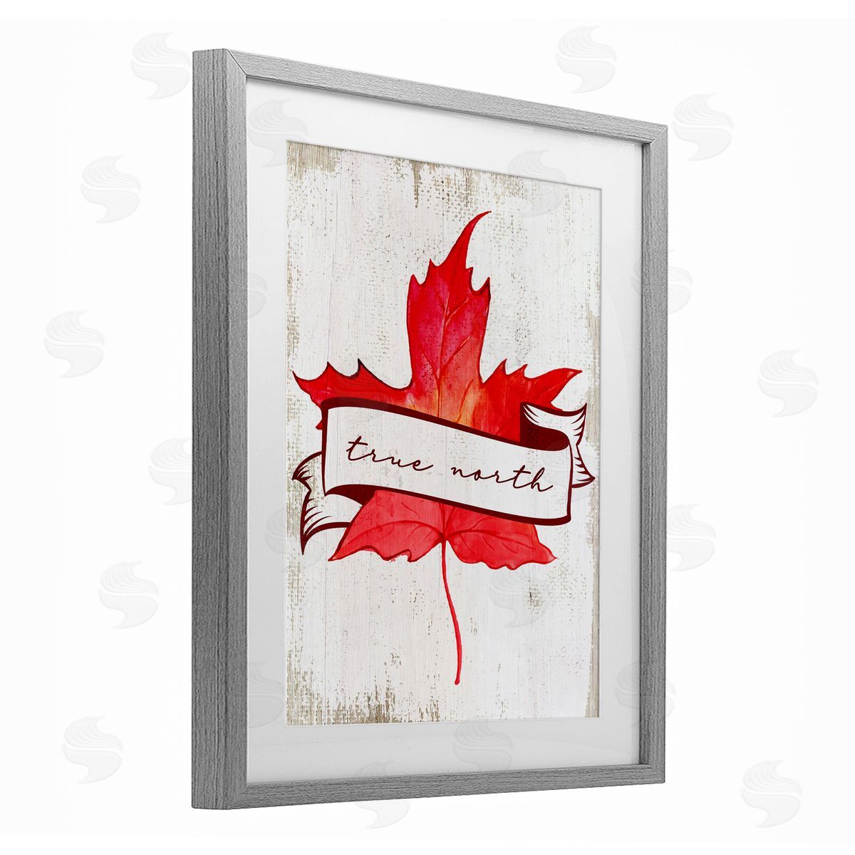 Lil' Rue True North Maple Leaf Canvas Wall Art Print
