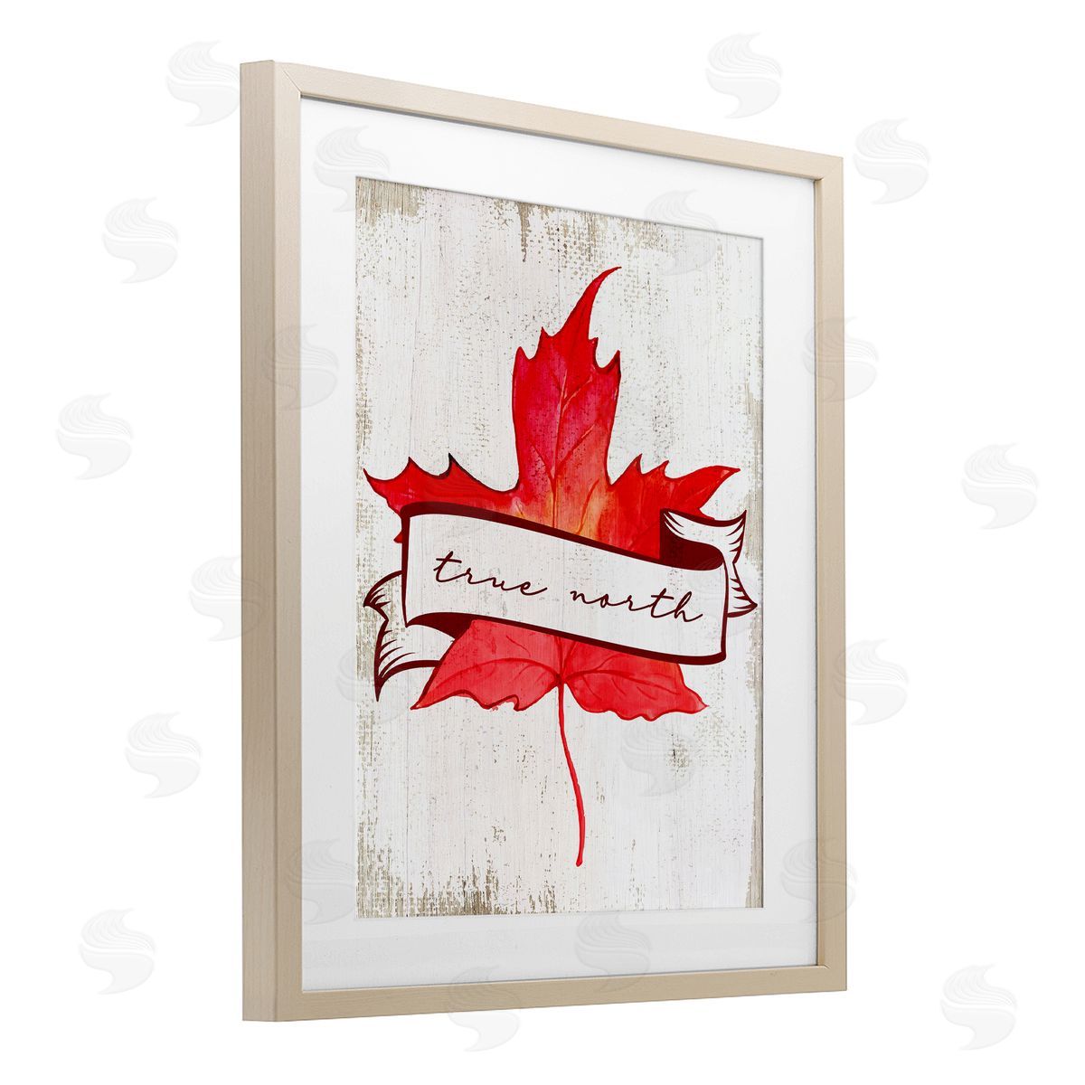 Lil' Rue True North Maple Leaf Canvas Wall Art Print