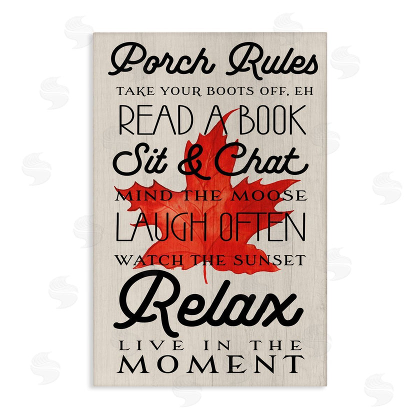 Lil' Rue | Canada Porch Rules with Leaf